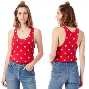 ALTERNATIVE | Red Tank with White Stars Size S